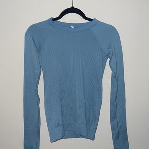 Lulu Lemon Ribbed Thermal Long Sleeve Top Size 4